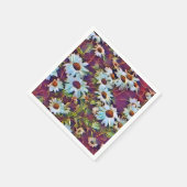 デイジー花 スタンダードカクテルナプキン (角)