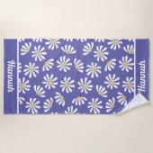 デイジー花 ビーチタオル (正面)