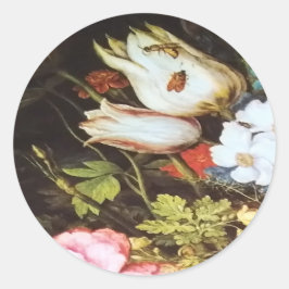 デイジー花 ラウンドシール