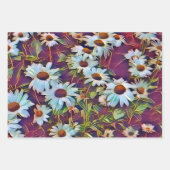 デイジー花 ラッピングペーパーシート (正面2)