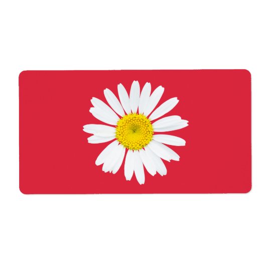 デイジー花 ラベル (正面)