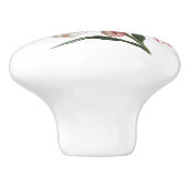 デイジー花（赤白） セラミックノブ (側面)