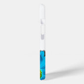 デイジー花(青い花びら) Case-Mate iPhoneケース (裏面 / 左)