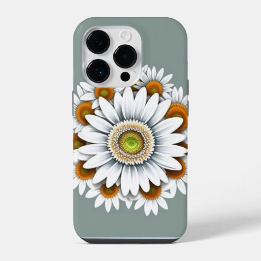 デイジー花 iPhoneケース (裏面)