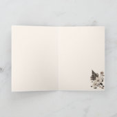 デイジー葉と – クリームに透明。 カード (内部)