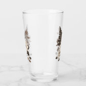 デイジー葉と – クリームに透明。 タンブラーグラス (右)