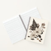 デイジー葉と – クリームに透明。 ノートブック (内部)