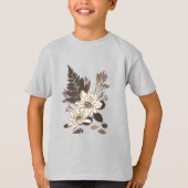 デイジー葉と – クリームに透明。 Tシャツ (正面)