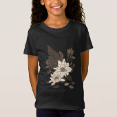 デイジー葉と – クリームに透明。 Tシャツ (正面)