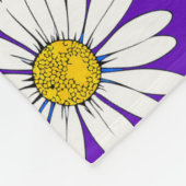 デイジー葉と フリースブランケット (角)