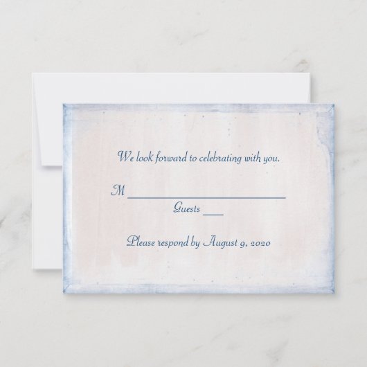 デイジー誓の更新RSVP 招待状 (正面)