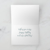 デイジー誕生日カード素朴ハッピーベイ挨拶 サンキューカード (内部)