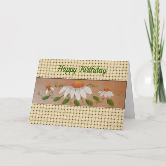 デイジー誕生日カード カード (正面)