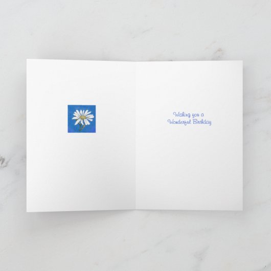 デイジー誕生日カード カード (内部)