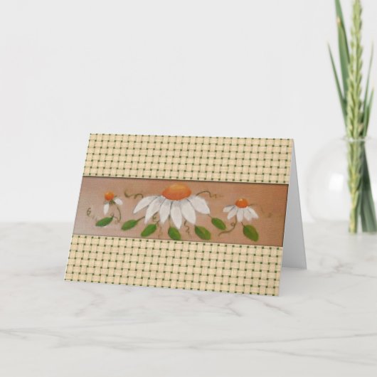 デイジー誕生日カード(大プリント) カード (正面)