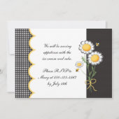 デイジー誕生日パーティーの招待 招待状 (裏面)