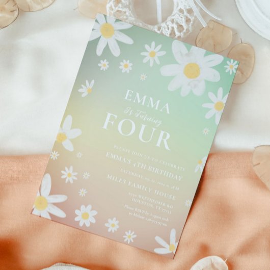 デイジー誕生日パーティーへの招待 招待状