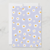 デイジー誕生日パーティーボヘミアンワイルドワン1歳誕生日 招待状 (裏面)