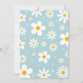 デイジー誕生日パーティーボヘミアンワイルドワン1歳誕生日 招待状 (裏面)