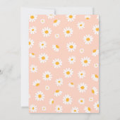 デイジー誕生日パーティーボヘミアンワイルドワン1歳誕生日 招待状 (裏面)