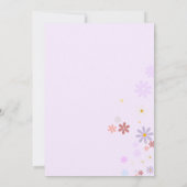 デイジー誕生日パーティーボホワイルドワン1歳 招待状 (裏面)