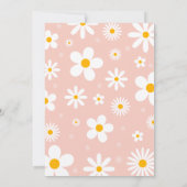 デイジー誕生日パーティーボホワイルドワン1歳 招待状 (裏面)