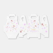 デイジー誕生日パーティー1st誕生日かわいい花 フェイバーボックス (折り畳みなし)