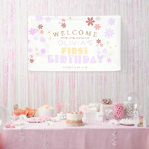 デイジー誕生日パーティー1st誕生日ウェルカムサイン