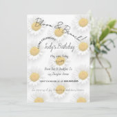 デイジー誕生日ブランチ招待状 招待状 (スタンド正面)