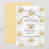 デイジー誕生日ブランチ招待状 招待状 (正面/裏面)