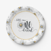 デイジー誕生日プレート恋しく思 – リトルワンダーフル – Wh ペーパープレート (正面)