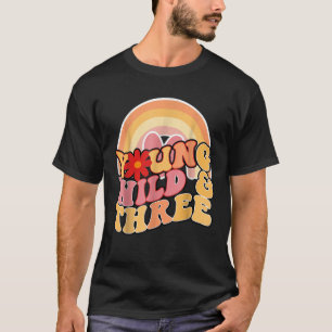 デイジー誕生日ヤングワイルド3ボホ3歳バースデーマッツ Tシャツ