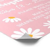 デイジー誕生日時間カプセル標識 ポスター (角)