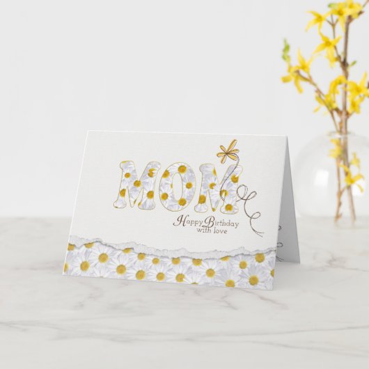 デイジー誕生日 カード (黄色い花)