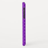 デイジー賛美オンパープル白水玉模様 Case-Mate iPhoneケース (裏面/左)