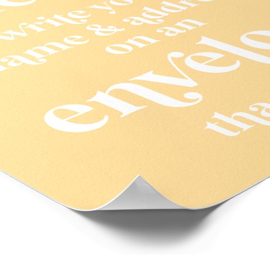 デイジー赤ちゃん書シャワーあなたの名前のアドレスの署名 ポスター (角)