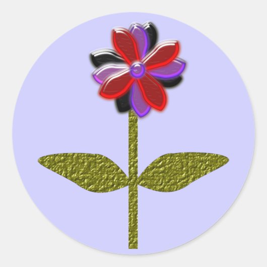 デイジー輝くプラスチックシール ラウンドシール (正面)