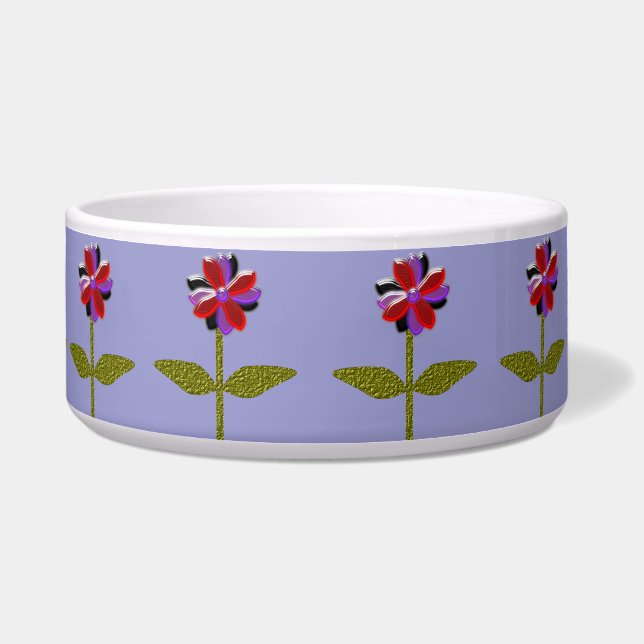 デイジー輝くプラスチックドッグボウル ボウル (正面)