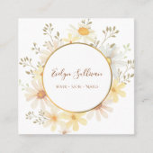 デイジー金ゴールドサークル名刺 スクエア名刺 (正面)