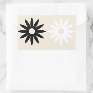 デイジー長方形シール 長方形シール