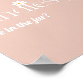 デイジー開花ボホガール赤ちゃんシャワーゲーム ポスター (角)