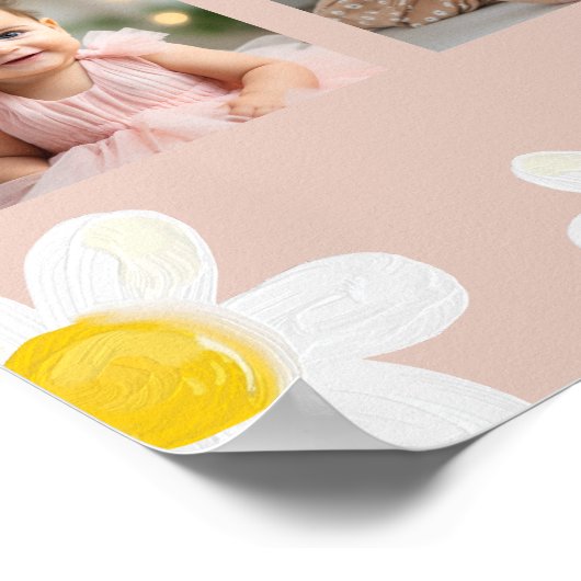 デイジー開花1年目フォトマイルストーンポスター ポスター (角)