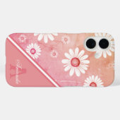 デイジー開花：ミニマル花柄 Case-Mate iPhoneケース (裏面 (横))