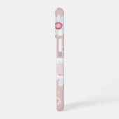 デイジー開花：ミニマル花柄 iPhone 16ケース (左側面)