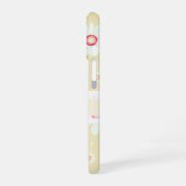 デイジー開花：ミニマル花柄 iPhone 16ケース (左側面)