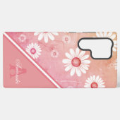 デイジー開花：ミニマル花柄 SAMSUNG GALAXYケース (裏面横)