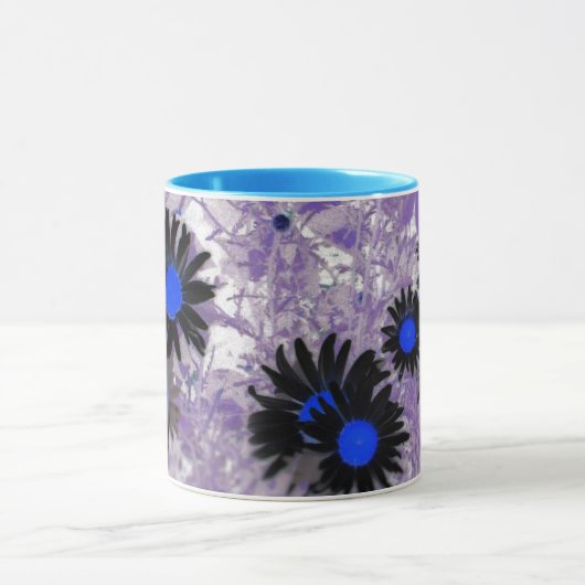 デイジー黒と青 マグカップ (中央)