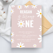 デイジー1歳の誕生日パーティーファースト誕生日ガールズボーイズ 招待状