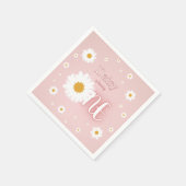 デイジー1歳の誕生日 スタンダードカクテルナプキン (角)