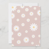 デイジー1歳誕生日感謝カード レトロデイジー 招待状 (裏面)